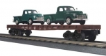MTH RailKing 30-76495 Flat Car w/Pickups PRR #480213